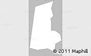 Gray Simple Map of Kasilo, single color outside