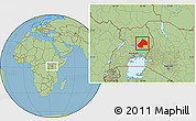 Savanna Style Location Map of Soroti