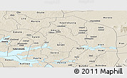 Shaded Relief Panoramic Map of Soroti
