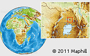 Physical Location Map of Serere, within the entire country