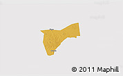 Physical 3D Map of Bunyole, cropped outside