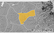 Physical 3D Map of Bunyole, desaturated