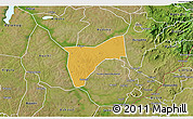 Physical 3D Map of Bunyole, satellite outside