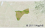 Satellite 3D Map of Bunyole, lighten