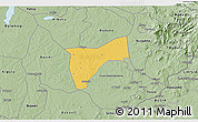 Savanna Style 3D Map of Bunyole