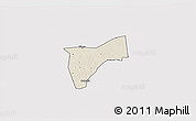 Shaded Relief 3D Map of Bunyole, cropped outside