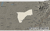 Shaded Relief 3D Map of Bunyole, darken