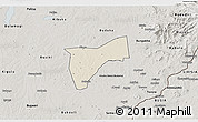 Shaded Relief 3D Map of Bunyole, semi-desaturated