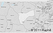 Silver Style 3D Map of Bunyole
