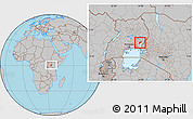Gray Location Map of Bunyole, highlighted parent region