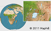 Satellite Location Map of Bunyole