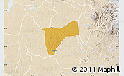 Physical Map of Bunyole, lighten