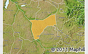 Physical Map of Bunyole, satellite outside