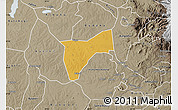 Physical Map of Bunyole, semi-desaturated