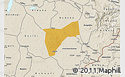 Physical Map of Bunyole, shaded relief outside