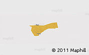 Physical Panoramic Map of Bunyole, cropped outside
