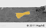 Physical Panoramic Map of Bunyole, darken, desaturated