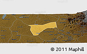 Physical Panoramic Map of Bunyole, darken