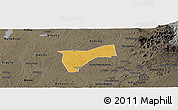 Physical Panoramic Map of Bunyole, darken, semi-desaturated