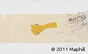 Physical Panoramic Map of Bunyole, lighten