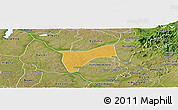 Physical Panoramic Map of Bunyole, satellite outside