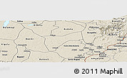 Shaded Relief Panoramic Map of Bunyole
