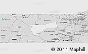 Silver Style Panoramic Map of Bunyole