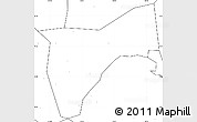 Blank Simple Map of Bunyole, no labels