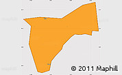 Political Simple Map of Bunyole, cropped outside