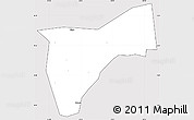 Silver Style Simple Map of Bunyole, cropped outside
