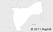 Silver Style Simple Map of Bunyole