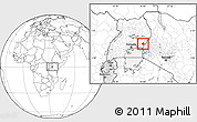 Blank Location Map of Kisoko (West Budama)