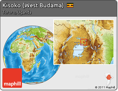 Physical Location Map of Kisoko (West Budama)