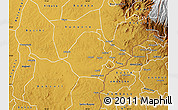 Physical Map of Kisoko (West Budama)