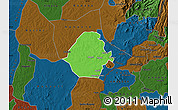 Political Map of Kisoko (West Budama), darken