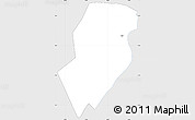Silver Style Simple Map of Samia-Bugwe, single color outside
