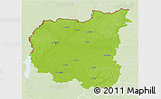Physical 3D Map of Chernihivs'ka, lighten