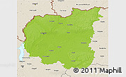 Physical 3D Map of Chernihivs'ka, shaded relief outside