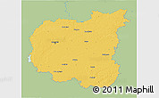 Savanna Style 3D Map of Chernihivs'ka, single color outside