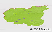 Physical Panoramic Map of Chernihivs'ka, cropped outside