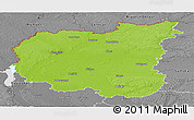 Physical Panoramic Map of Chernihivs'ka, desaturated