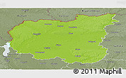 Physical Panoramic Map of Chernihivs'ka, semi-desaturated