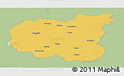 Savanna Style Panoramic Map of Chernihivs'ka, single color outside