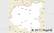 Classic Style Simple Map of Chernihivs'ka