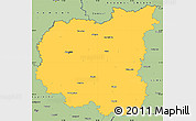 Savanna Style Simple Map of Chernihivs'ka