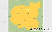 Savanna Style Simple Map of Chernihivs'ka, single color outside
