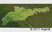 Satellite 3D Map of Chernivets'ka, darken