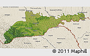 Satellite 3D Map of Chernivets'ka, shaded relief outside