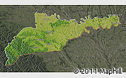 Satellite Map of Chernivets'ka, darken, semi-desaturated