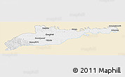 Classic Style Panoramic Map of Chernivets'ka, single color outside